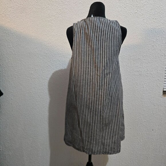 Entro Womens Bohemian Stripe Sleeveless Tunic Dress size S With Embroidered Fron - Picture 7 of 7